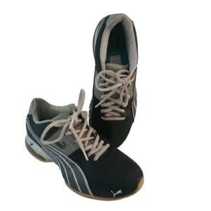 Puma Black Gray Running Sneakers